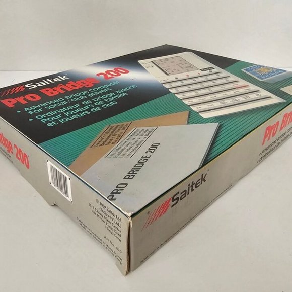 Saitek Pro Bridge 200 Advanced Bridge Computer Game 1989 Vintage Tested & Works - Picture 5 of 11